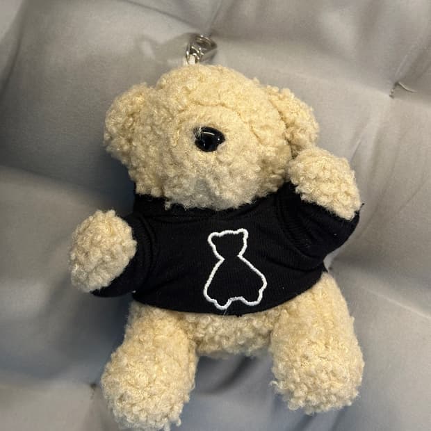 아코스튜디오 Aqo studio 후디 베어 키링 베이지 곰 인형 가방키링