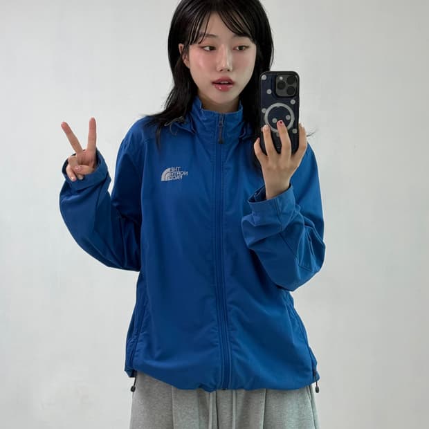 노스페이스 블루 자켓