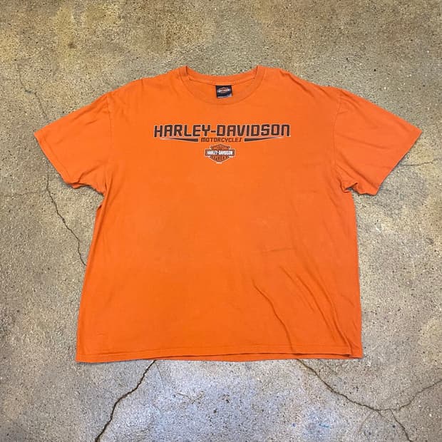 미국 빈티지 할리데이비슨 로고 프린팅 반팔티 티셔츠