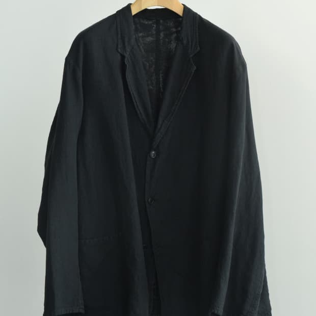 [2] 코모리 26ss 실크 코튼 자켓 페이드블랙