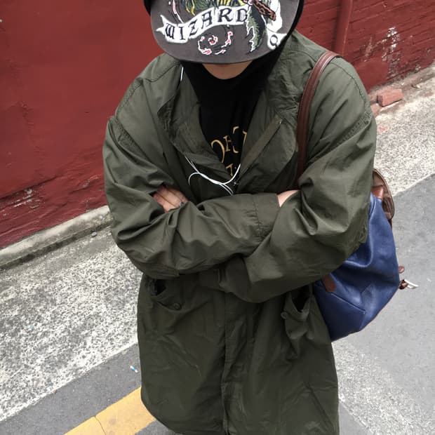 Olive fishtail jacket