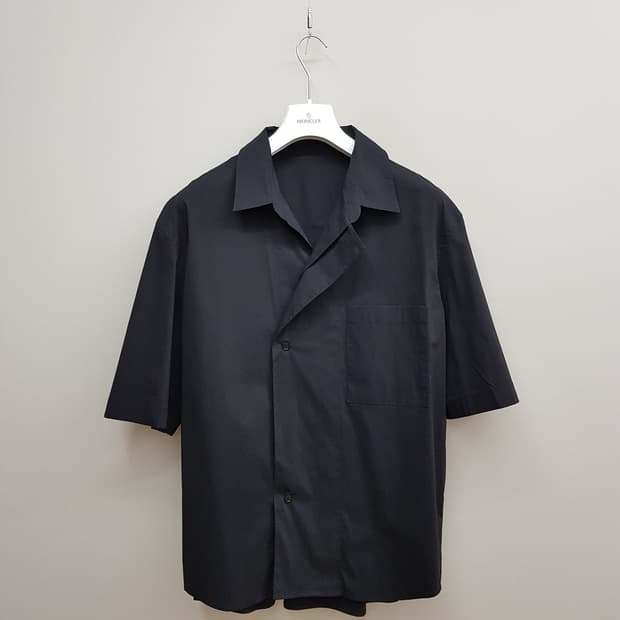 한섬 시스템옴므 2021 오픈카라 반팔 셔츠 100사이즈