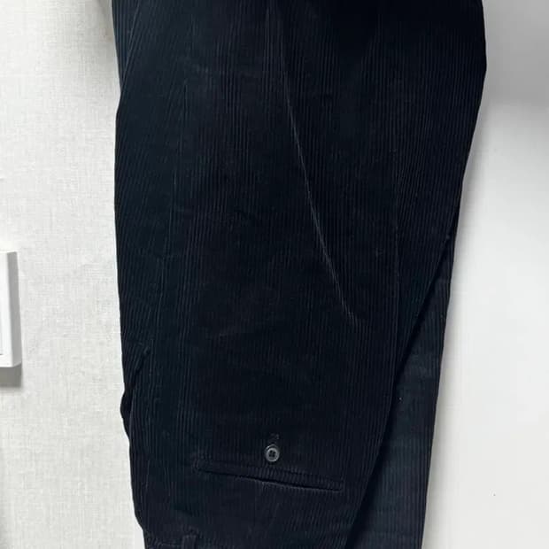 무료배송) 노이어 코듀로이 원 턱 와이드 팬츠 블랙 48 size