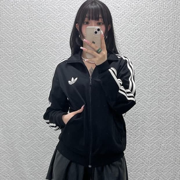 아디다스 빈티지 캐주얼 파이어버드 져지 집업 S C12353