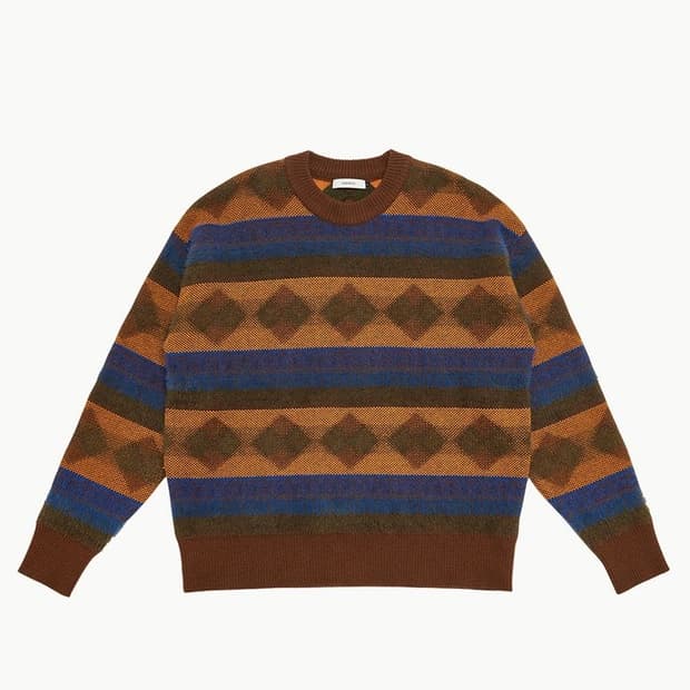 아모멘토 / 자카드 풀오버 니트 JACQUARD KNIT PULLOVER