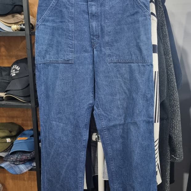 (Gung Ho) Made In USA 워크웨어 데님진 허리반품42(32