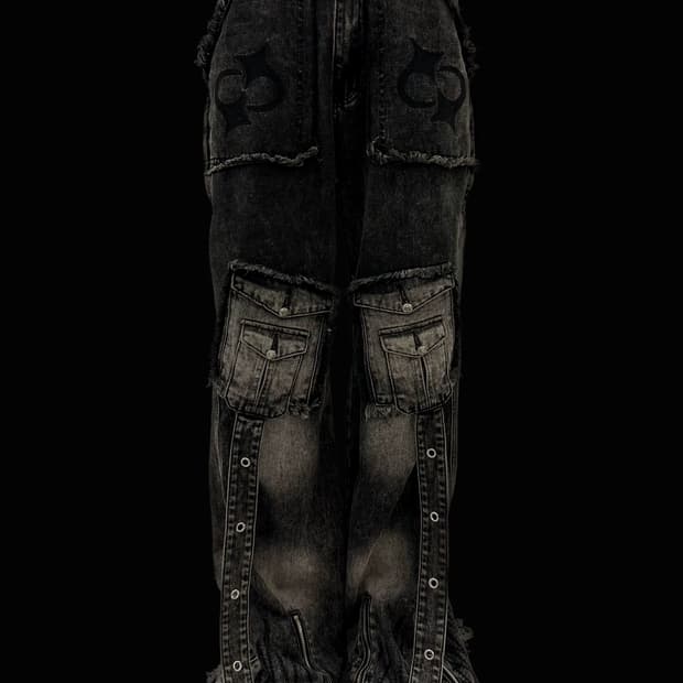 Le Losange X M-Hood Flare jeans