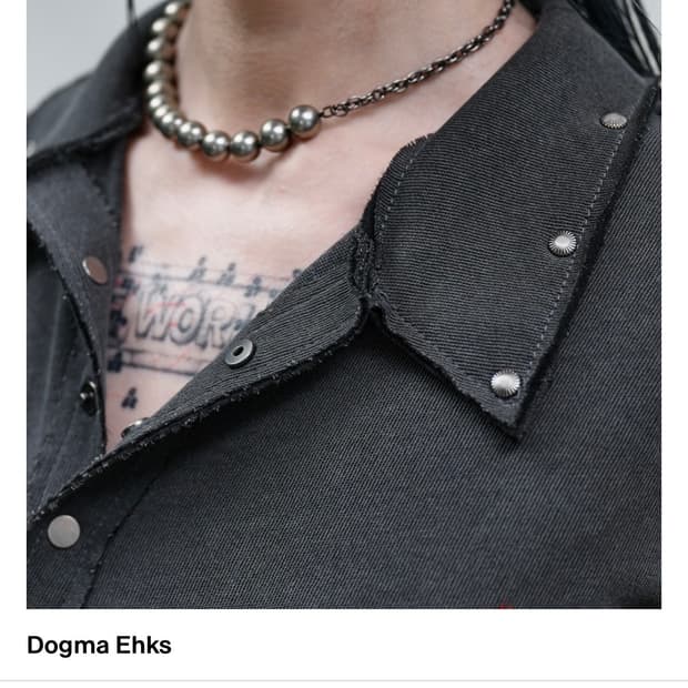 dogma ehks 도그마엑스 PEARL CHOKER NECKLACE