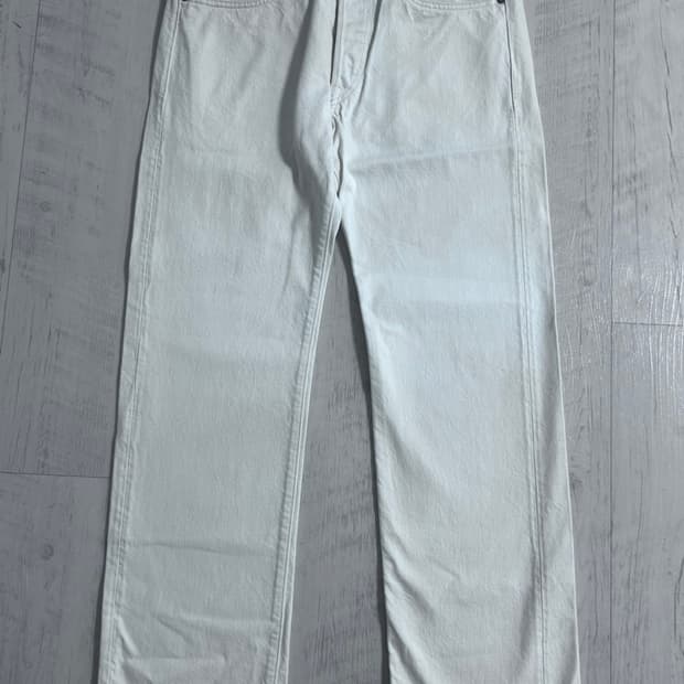 RRL 스트레이트 레그 핏 내추럴 / 화이트 데님 팬츠 32x30