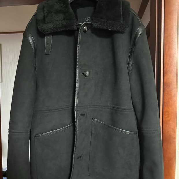 누아클레 NUAKLE 시어링 스웨이드 무스탕 블랙 2번 사이즈