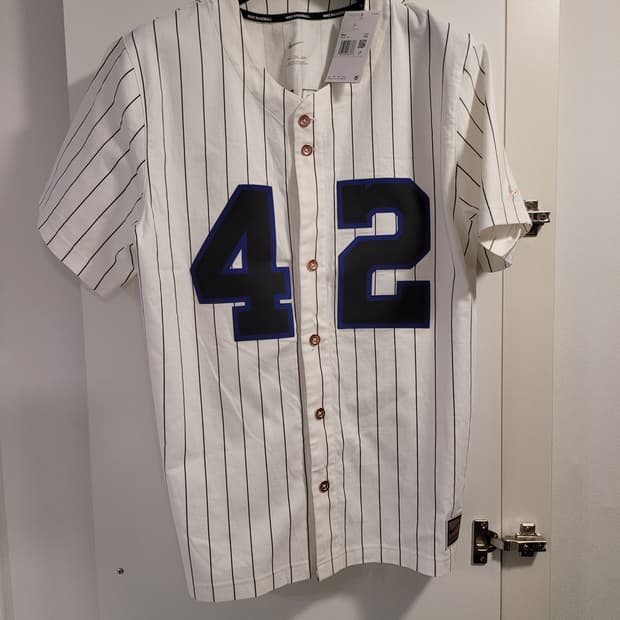 새상품) 나이키 재키 로빈슨 42 베이스볼 저지 XXL 