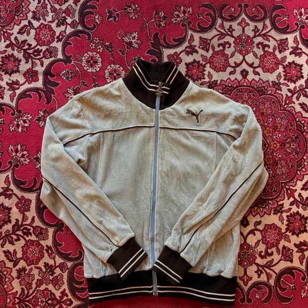 PUMA Velour Zip-up Track Jacket