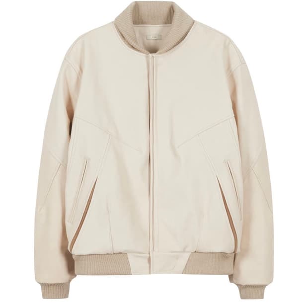 Xlim ep.6 바시티 자켓 아이보리 xs