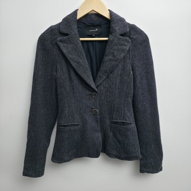 [0] ISABEL MARANT 네이비 헤링본 자켓