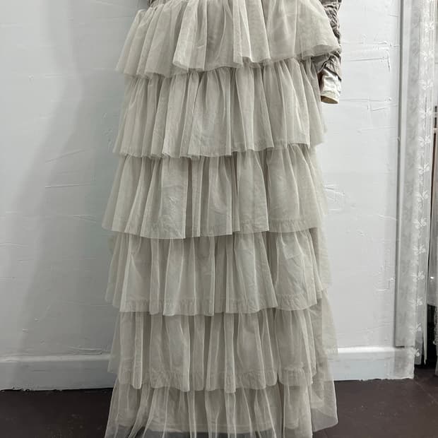 sha layered longskirt