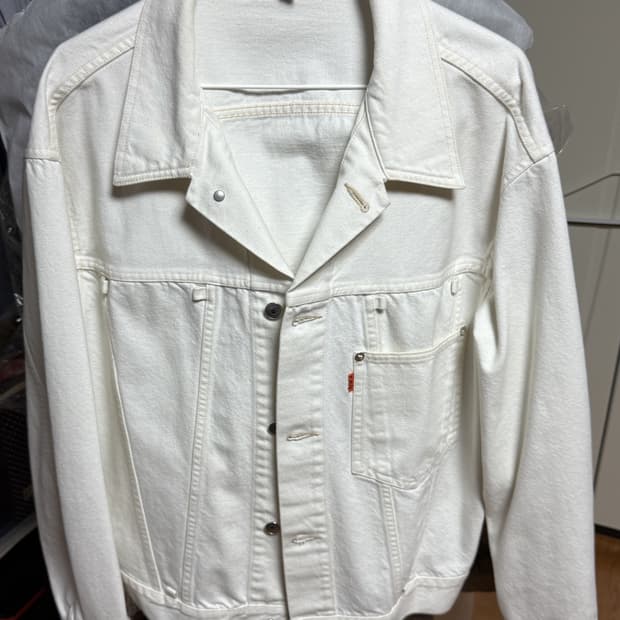 올리브드랩서비스 - 트러커 자켓 (오프화이트/L)