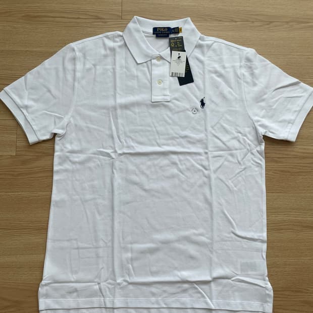 (새제품) Polo 폴로 랄프로렌 화이트 카라티 XL
