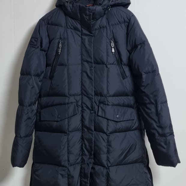 S (55) 살로몬 블랙 구스다운 패딩 