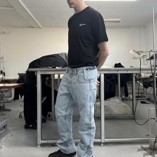 플라스틱프로덕트 백 데님 M