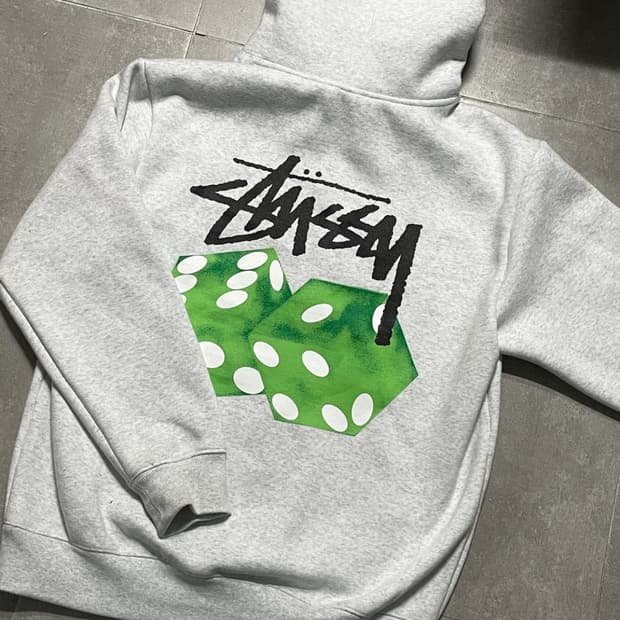 정품 스투시 주사위 후드티 M 사이즈 기모O