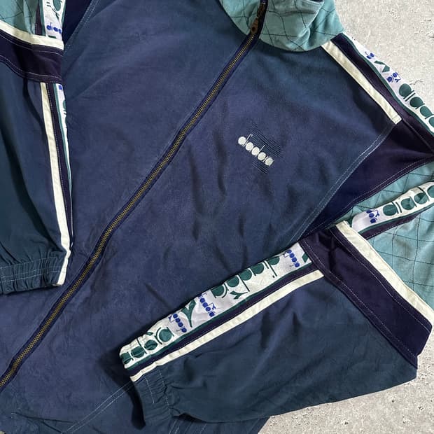 90s DIADORA 벨루아 트랙 자켓 /033