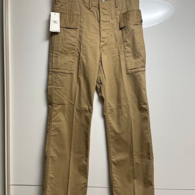 RRL 더블알엘 헤링본 트윌 카고팬츠