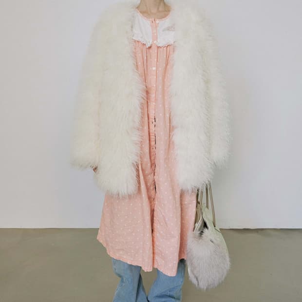 Sculptor 스컬프터 미들 화이트 퍼자켓