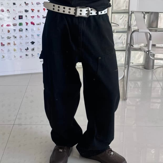 double knee denim 더블 니 데님