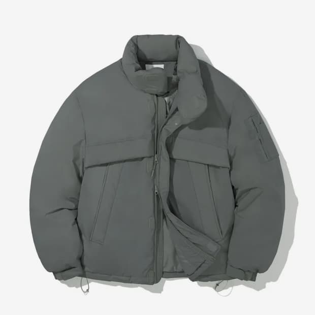 코드그라피 몬스터 숏패딩 차콜 L