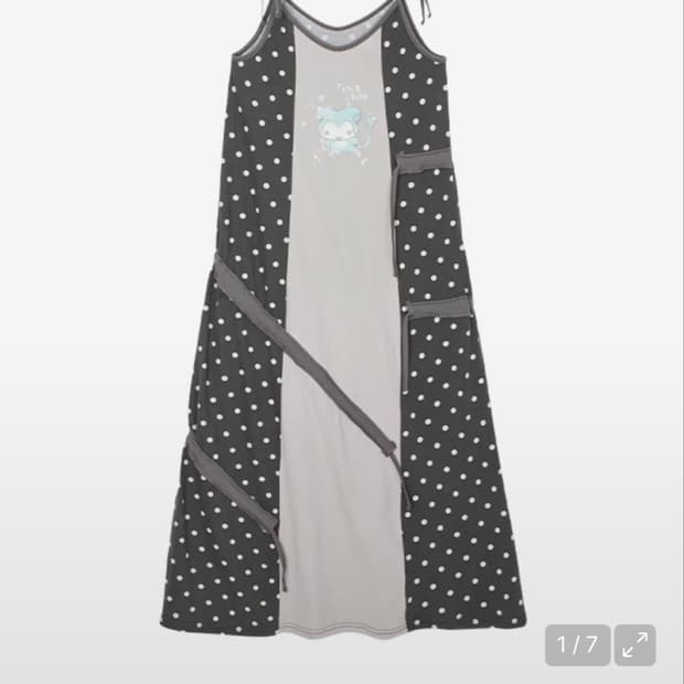 유쓰배쓰 YB x Oliwa Dot Print Maxi 도트 원피스