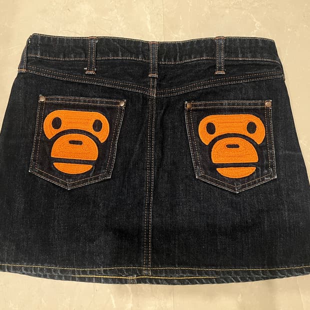베이프 데님 스커트 XXS