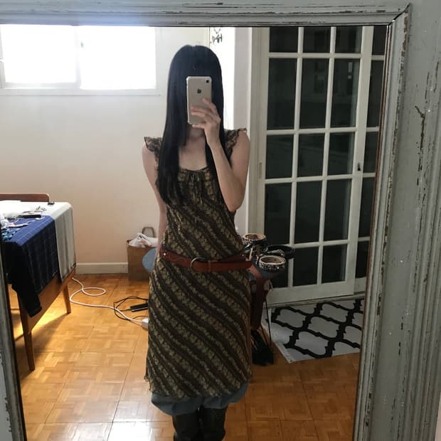 vintage pattern one-piece