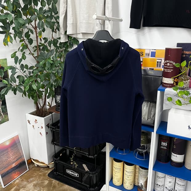 Cp컴퍼니 고글후드 니트집업 L