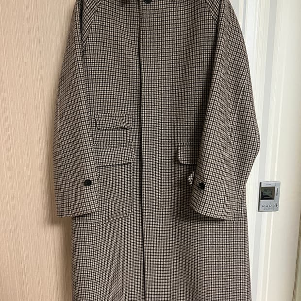 L 아트이프액츠 발마칸 코트 체크