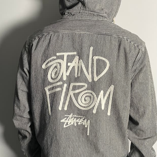 스투시 히코리 스트라이프 후디드 자켓 (on.402) 