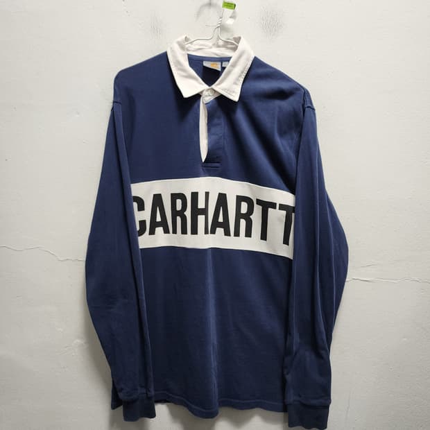 칼하트 네이비 럭비 카라티
