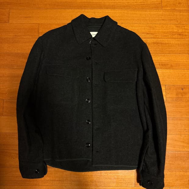 르메르 알파카 울 오버사이즈 셔츠 자켓