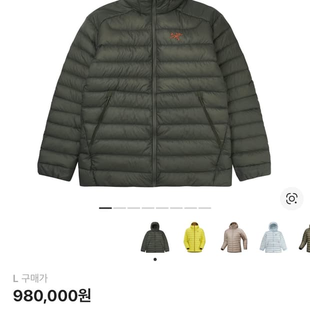 (L,XL)아크테릭스 세륨 포리지 베르베 새상품