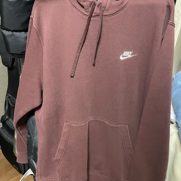 나이키 후드 브라운
