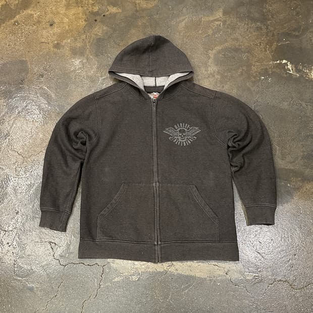 할리데이비슨 후드집업 차콜 L