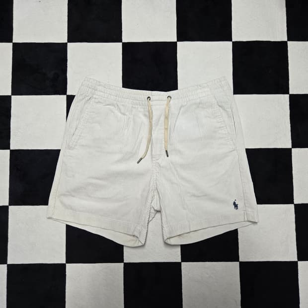 XS 폴로랄프로렌 프렙스터 코듀로이 반바지 크림