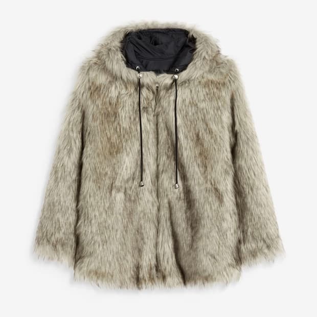 새상품 OPEN YY REVERSIBLE FAUX FUR HOOD 자켓