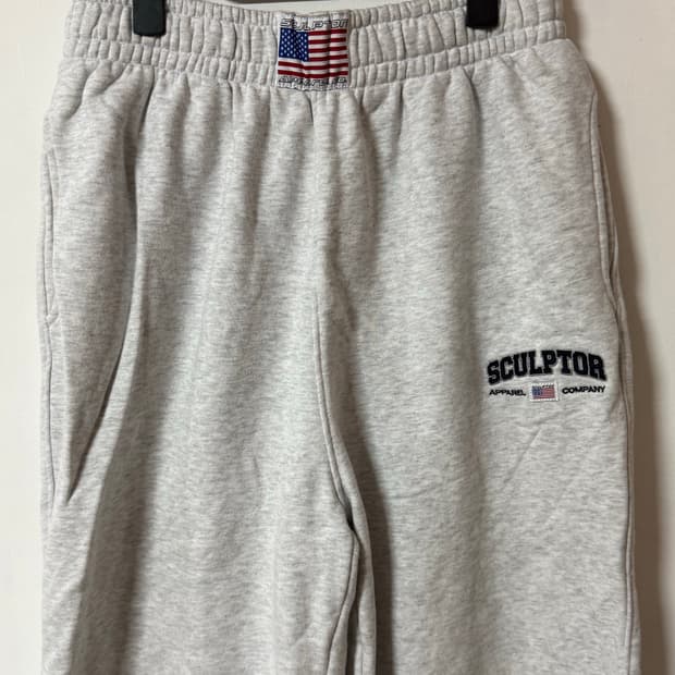 스컬프터 로고 스웨트 조거팬츠 그레이 M