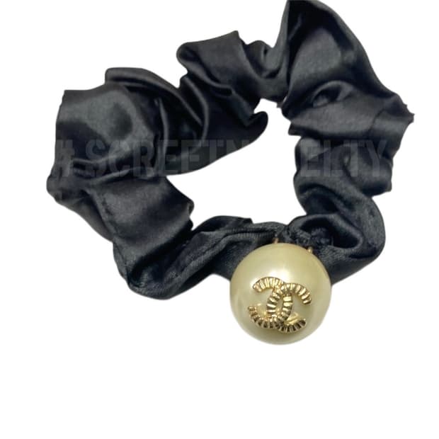 샤넬 진주 CC로고 헤어슈슈