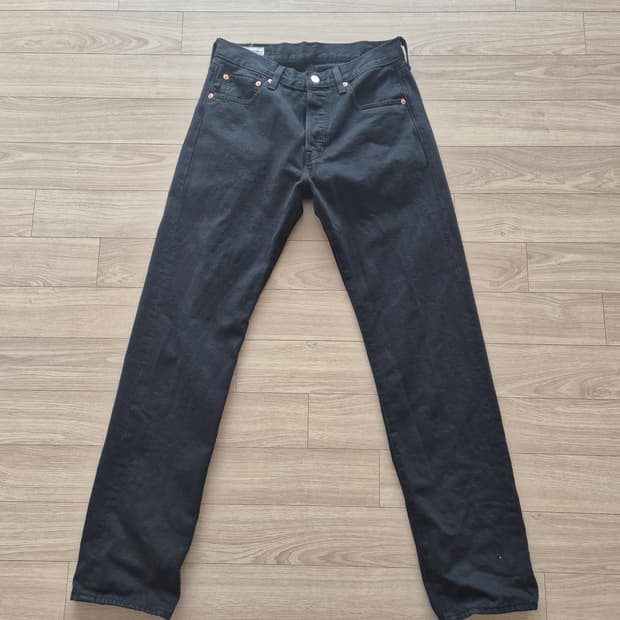 리바이스501 오리지널핏 블랙 데님 00501-0165