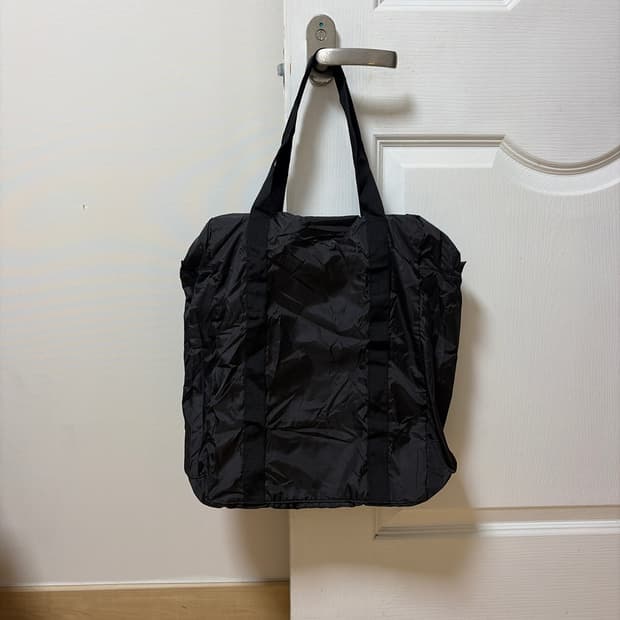 (블랙) 무인양품 포케터블 보스턴백 세로형 무지 MUJI bag
