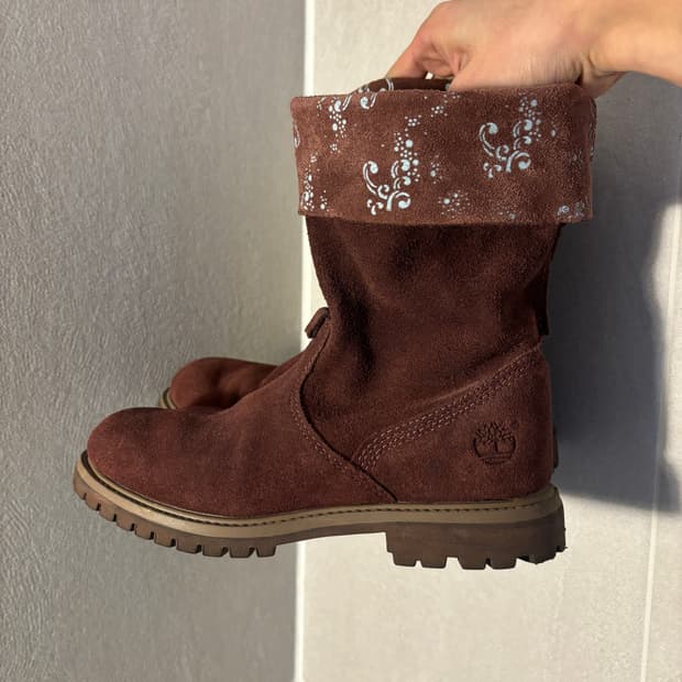 팀버랜드 스웨이드 롤탑 부츠