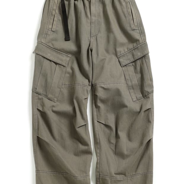 해칭룸 밀팬츠 워시드 올리브 2사이즈