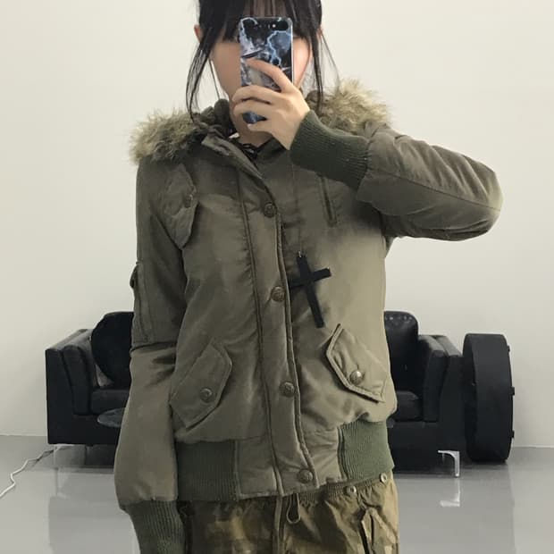  One Way Wolfjaw Military jacket