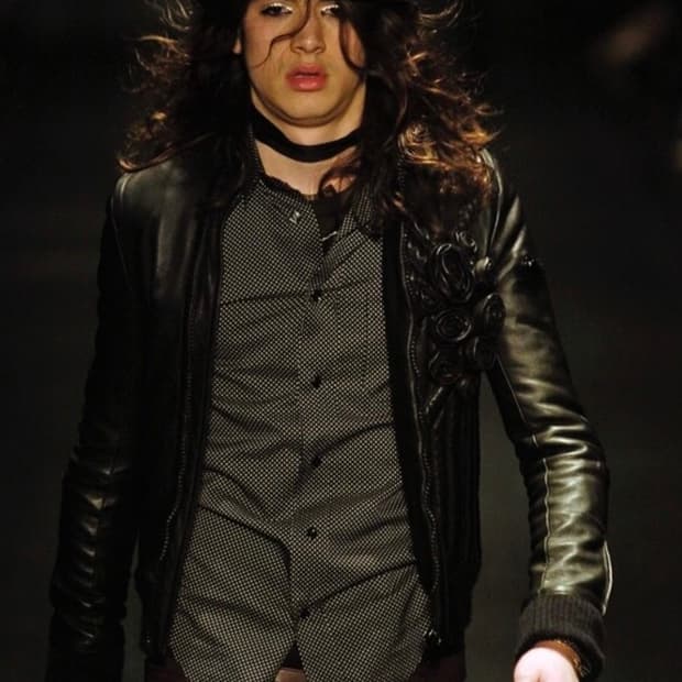 디올옴므 aw05 ‘in the morning’ 도트셔츠